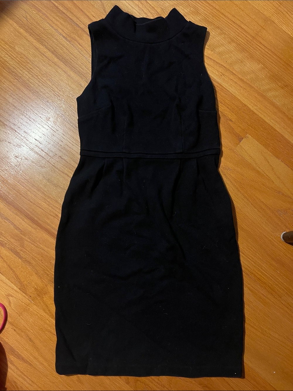 Boden Black Sleeveless Mock Neck Mini Dress